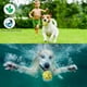 thumbnail image 4 of Pelota para perros amarilla y gris, juguete indestructible, material interactivo, flotante, para perros grandes, medianos y pequeños (1 unidad), 4 of 5