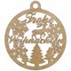 thumbnail image 3 of Adornos de árbol de Navidad personalizados con copos de nieve, decoración navideña de madera, colgante, bola navideña con nombre cortado con láser, regalo de Navidad, 3 of 5