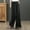 Black, variant on Fartey Womens Plus Size Cotton Linen Palazzo Pants Drawstring Summer Breathable Beach Holiday Pants Elastic Waist Casual Wide Leg Trousers with Pockets