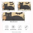thumbnail image 2 of Yayeee Pillowcase King Size Set of 2 Satin Wrinkle Resistant Pillow Case, Beige Halloween Cat, 2 of 7