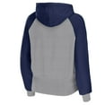 thumbnail image 3 of Women's WEAR by Erin Andrews Silver Dallas Cowboys Colorblock Lightweight Full-Zip Hoodie, 3 of 3