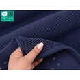thumbnail image 5 of American Soft Linen, Slip Reducer Bath Rug, 100% Cotton 20x34 inches, Soft Absorbent Bath Mat Rugs, Navy Blue, 5 of 6