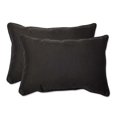 Pillow Perfect Outdoor/ Indoor Tweed Red Rectangular Throw Pillow (Set