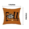 thumbnail image 3 of Isvgxsz Clearance Fall Pillow Covers 18x18 Outdoor Fall Pillows Decorative Throw Pillow Covers Orange Autumn Farmhouse Cushion Case for Couch Living Room Bedroom Patio Furniture Indoors Home Decor, 3 of 6