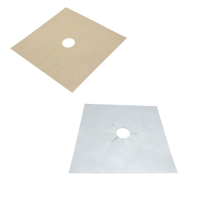 Binmer 2 Pcs Protecteur de Brûleur de Cuisinière Réutilisable pour Nettoyage de Cuisine