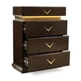 thumbnail image 5 of Dunhill Modern Style Chest Made with Wood in Brown, 5 of 6