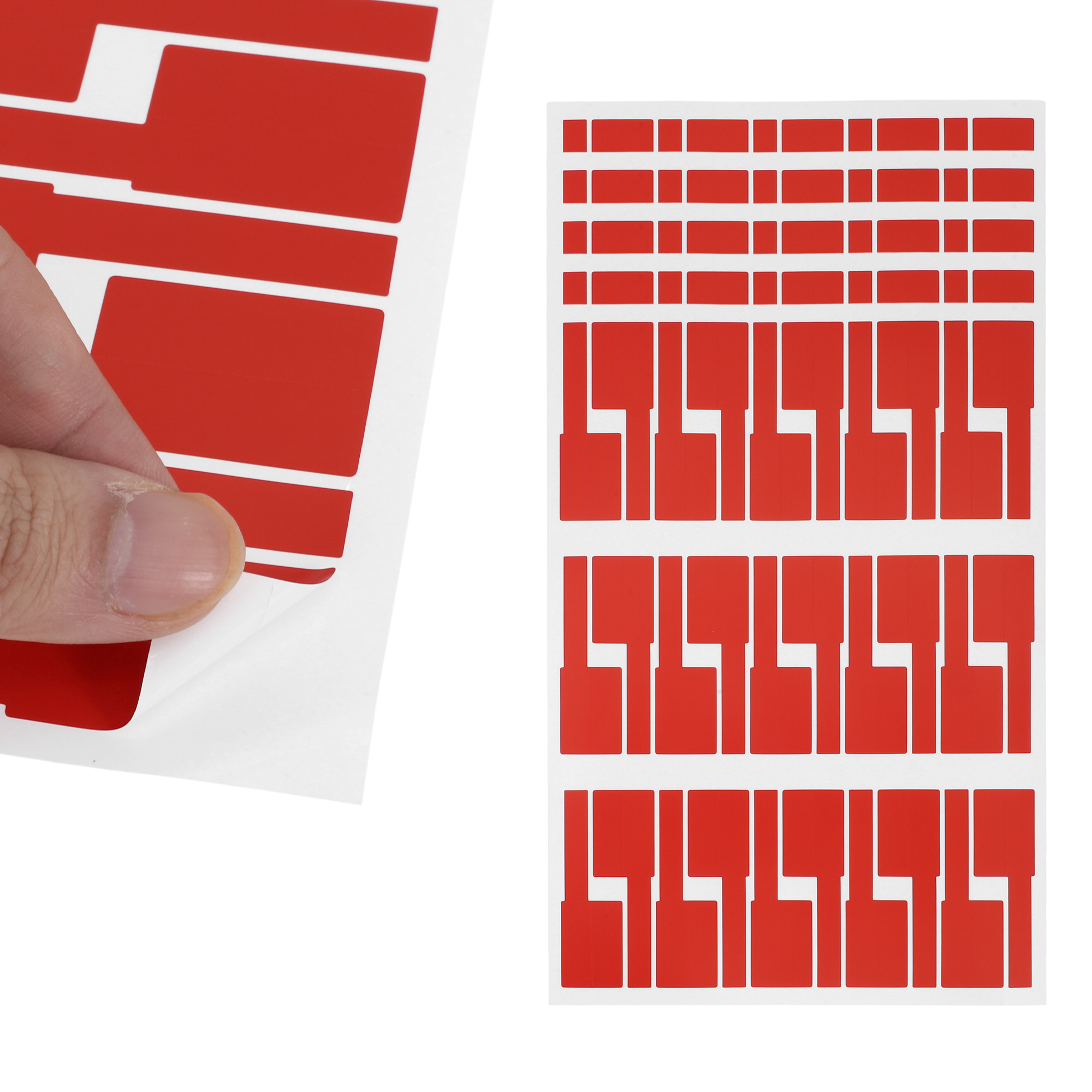 Unique Bargains Handwritable P-Type Gift Stickers 3.31"x1.02" 6 Pcs Red