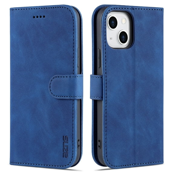 TECH CIRCLE Case for iPhone 14 Plus Wallet Case,PU Leather Flip Folio Case Shockproof TPU Inner Shell Card Holder Kickstand Phone Cover for Apple iPhone 14 Plus 6.7 inch, Blue