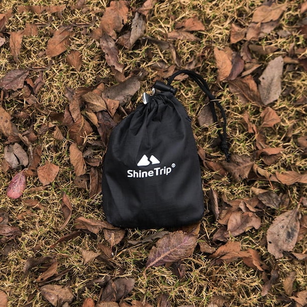 Escalada Kits de senderismo al aire libre Bolsa de almacenamiento Camping Nail Wind Rope Hebilla Bolsa (Negro)