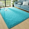 thumbnail image 6 of Arogan Super Soft Fluffy Area Rug For Living Room, Shaggy Carpet For Bedroom Nursery Room,6'x9',Blue, 6 of 7