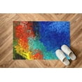 thumbnail image 5 of Colorful Painting Rug, Bath Rugs, Colorful Abstract Rug, Customs Rug, Blue Rugs, Step Rug, Modern Rug, Office Decor Rugs, Living Room Rug, 5.9'x9.2' - 180x280 cm, 5 of 7