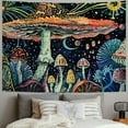 thumbnail image 2 of PRATYUS  Hippie Mushroom Tapestry Psychedelic Eyes Tapestry Trippy Sea Tapestry Peacock Bohemian Tapestry Abstract Ocean Tapestry Wall Hanging for Room  Painting, 2 of 6