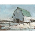 thumbnail image 2 of Harper, Ethan 32x25 White Modern Wood Framed Museum Art Print Titled - Plein Air Barn I, 2 of 4