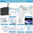 thumbnail image 4 of Sewing Machine for Beginners, Portable Mini Sewing Machine with 13 Replaceable Presser Feets, Built-in 12 Stitches, Extension Table, 39 Colors Thread, Reverse Sewing, 2 Speed Foot Pedal, Sewing Kit, 4 of 7