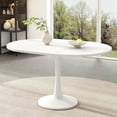 thumbnail image 2 of Noble House Table à Manger Ronde Extensible, Mécanisme d'Extension Lisse, Table à Manger Polyvalente pour Usage Domestique, Blanc, 2 of 9