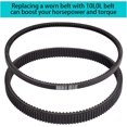 thumbnail image 4 of 10L0L Golf Cart Drive Belt & Starter Belt Set Fit EZGO RXV TXT Workhorse 2008-up with 13 HP Kawasaki Engines 606136 606138, 4 of 8