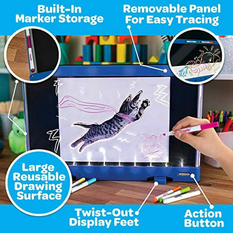 Crayola Ultimate Light Board Blue, Drawing Tablet,  for Kids, Age 6,  7, 8, 9