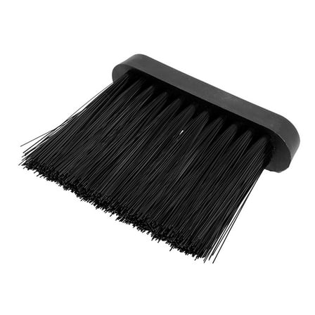 ibasenice Handheld Whisk Broom for Fireplace Ash and Hearth Cleaning Black