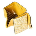 thumbnail image 3 of New Fendi F is Fendi Yellow Leather Vertigo Print Small Trifold Wallet 8M0395, 3 of 5