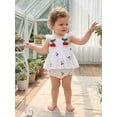 thumbnail image 6 of AceBaby Toddler Baby Girl Summer Outfits Cherry Print Top and Shorts 2Pcs Clothes,Size 3-24M, 6 of 9