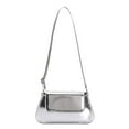 thumbnail image 2 of Crossbody Bags for Women, Small Purses for Women, Women's Shoulder Purse Laser Bag Y2K Clutch Bag, Solid Color Shoulder Bag, Evening Bags, Silver, 2 of 7