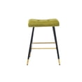 thumbnail image 6 of Luccalily Vintage Velvet Bar Stools,Counter Height Velvet Bar stools with Footrest,Modern design for Kitchen,Bistro Pub, Dining Chair, 6 of 11