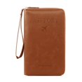 thumbnail image 1 of Travel Wallet RFID Blocking Passport Holder Function Zipper Organizer For Daily Commute Business Slim Card Document Pouch Mens Zip Wallet Lanyard Wallets Key Ring Wallet Western Wallets for Women, 1 of 4
