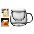 thumbnail image 1 of taza de té con colador Soledad taza de café Resistente al calor de borosilicato, 1 of 10