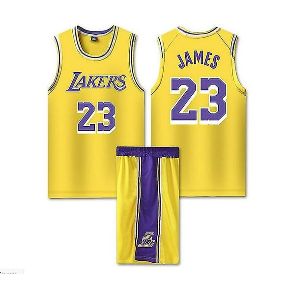 #23 Lebron James Basketball Jersey Set Lakers Uniform