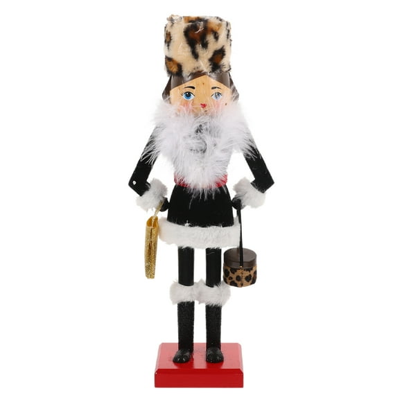 CIMAXIC Ornement de Casse-Noisette en Bois pour Fête, Figurine de Casse-Noisette Peinte à la Main, Décoration de Noël pour la Maison et les Fêtes, 14.96"X5.91"X3.35 Pouces