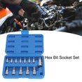 thumbnail image 4 of Hex Bit Socket Set, 1/4 3/8 1/2in Drive H2 To H14mm Bit Socket Tool  for Repair, 4 of 7