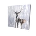thumbnail image 1 of Winter abstract deer - 36"x36" canvas - Print on demand, 1 of 5