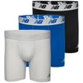 thumbnail image 1 of Calzoncillos bóxer New Balance para hombre, paquete de 6, color negro/Team Royal L, 1 of 5