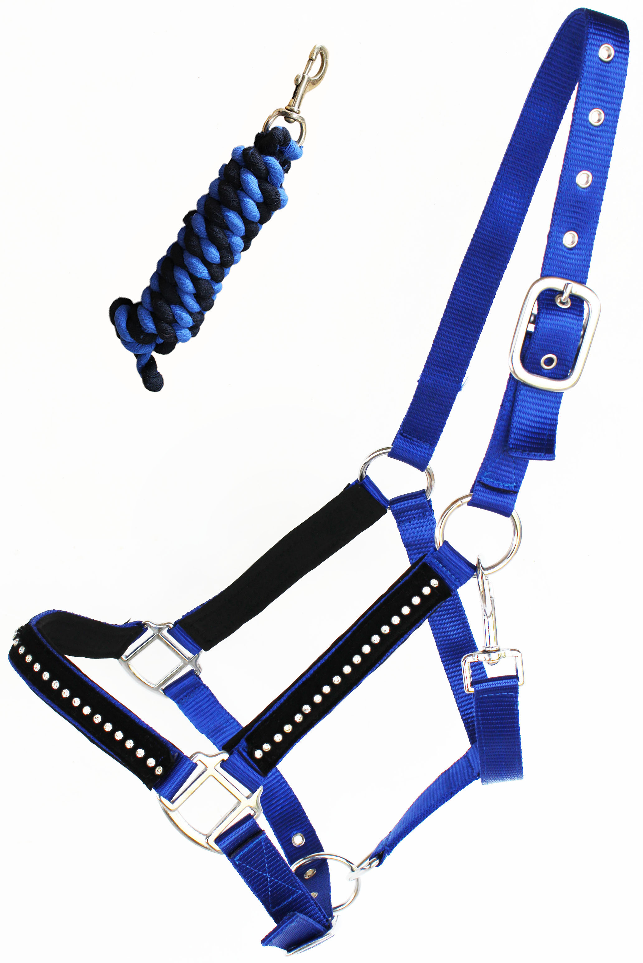 Nylon Horse HALTER Lead Rope Noseband Tack Full Size 606165