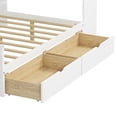 thumbnail image 6 of White L-shape Daybed With Thoughtful Storage, Twin Bed Built-in Desk & Bookcase Rich Storage Options, Multi-functional Shelf, 6 of 7
