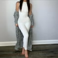 thumbnail image 3 of Bigersell Girls Flare Jumpsuits Jumpsuit Jumpsuit Women Lace Lingerie Hollow Out Bodysuit Underwear Pajamas Loose Fit Jumpsuits for Ladies, 3 of 5
