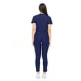 thumbnail image 2 of M&M SCRUBS Women's Scrub Set Ultra Stretch Form Fitting Scrubs for Women Set (True Navy Blue, 2X-Large), 2 of 7