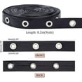thumbnail image 5 of 9 Yards Eyelet Tape Black Grommet Trim 0.8 Wide Imitation Leather Grommet Tape Grommet Brass Eyelet Twill Trim, 5 of 9