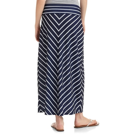Faded Glory - Women's Maxi Skirt with Shirred Waistband - Walmart.com
