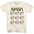 thumbnail image 1 of NASA Pastel Rockets Natural Adult T-Shirt S, 1 of 2