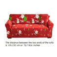thumbnail image 3 of RuiJiao 3-Seater Elastic Sofa Cover 195-230cm, Stretchable Milk Silk Print Sofa Protector, Christmas Theme Washable Dustproof Slipcover for All-Season Furniture Protection, 3 of 9