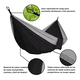 thumbnail image 3 of Hamaca Algodón Para Exterior Jardín Camping Portátil Mueble Negro/Gis, 3 of 5