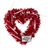 Way To Celebrate Valentine's Day Woodchip Heart Wreath
