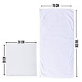 thumbnail image 4 of 2 Toallas Color Blanco De Baño 100 Porciento Algodon 2 Toallas de Baño y 2 Toallas de Mano, 4 of 4