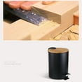 thumbnail image 4 of Bewildely Cubo de basura de pie, cubo de basura multifuncional de gran capacidad para baño, cocina, sala de estar y oficina Almacenamiento y organización del hogar 5L/Negro/20*25.5 cm, 4 of 6