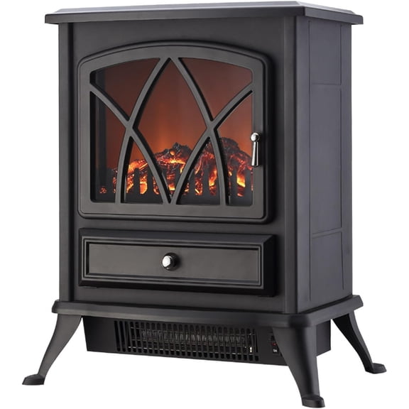 Electric Stove Black, Length: 11.5in, Width: 16.5in, Height: 23in