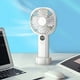 thumbnail image 1 of Ventilador pequeño y silencioso, recargable por USB, con cinco velocidades y pantalla digital inteligente., 1 of 7
