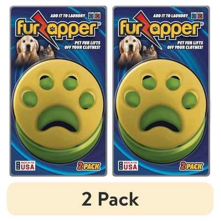 (2 pack) FurZapper Yellow Lint Remover, 2 Count