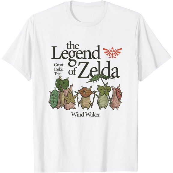 Legend of Zelda Wind Waker Great Deku Tree DTG Print Unisex T-Shirt