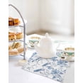 thumbnail image 7 of White Blue Spring Floral Dish Towels Set, Waffle Weave Kitchen Towels 2 Pieces, Summer Birds Botanical Microfiber Hair Face Bath Tea Towel Absorbent Quick Drying Cleaning Dish Cloths 12"x12", 7 of 7